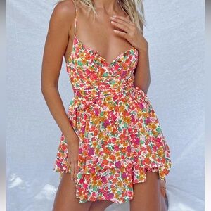 Princess Polly Floral Mini Romper